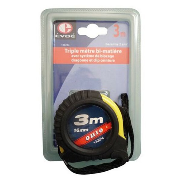 EVOE - Metre à ruban 3m bi matiere sc