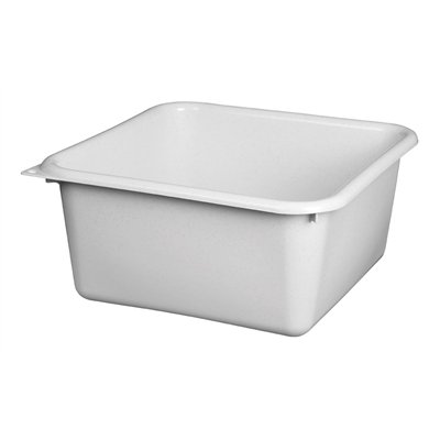 ALUMINIUM ET PLASTIQ - Cuvette carrée 38cm 15l gris moucheté