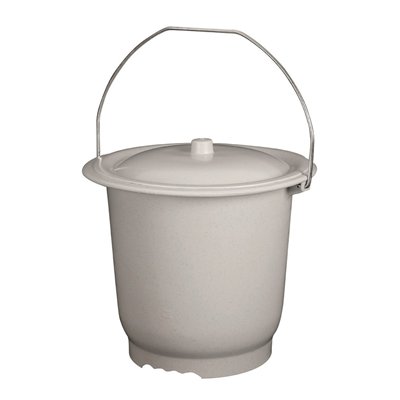 ALUMINIUM ET PLASTIQUES - Seau Hygiénique Grand Modèle Gris Moucheté 10L