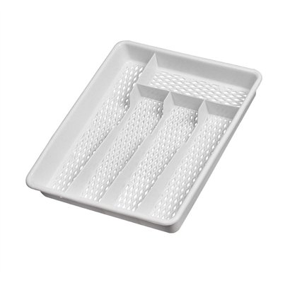 ALUMINIUM ET PLASTIQUES - Ramasse Couverts 5 Cases Gris Moucheté