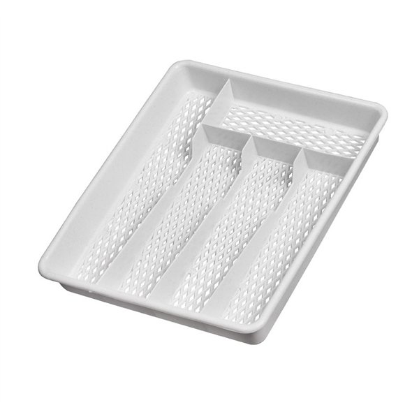 ALUMINIUM ET PLASTIQUES - Ramasse Couverts 5 Cases Gris Moucheté