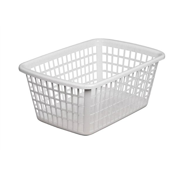 ALUMINIUM ET PLASTIQUES - Corbeille de Rangement Rectangulaire Gris Moucheté 11L