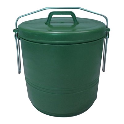 ALUMINIUM ET PLASTIQ - Poubelle compost 16l verte
