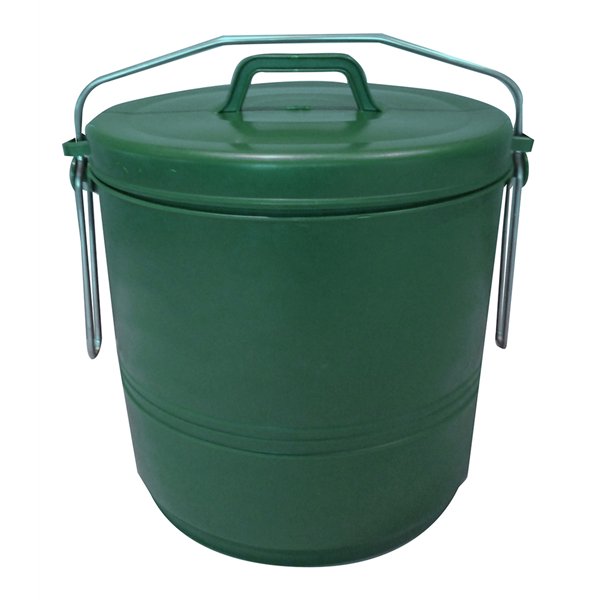 ALUMINIUM ET PLASTIQ - Poubelle compost 16l verte