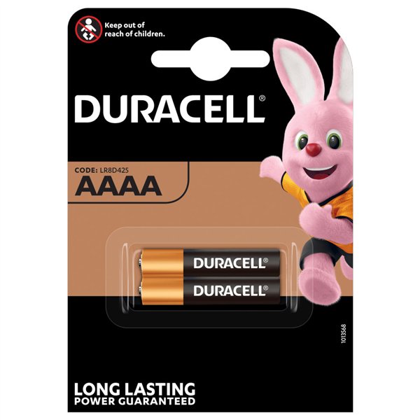 DURACELL - Pile Spéciale LR61 AAAAA 1.5V Blister de 2