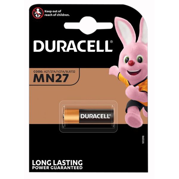 DURACELL - Pile Spéciale Alcaline MN27 V27A 12V  Blister de 1