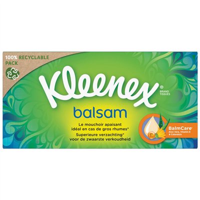 KLEENEX - Boîte de 64 Mouchoirs Balsam