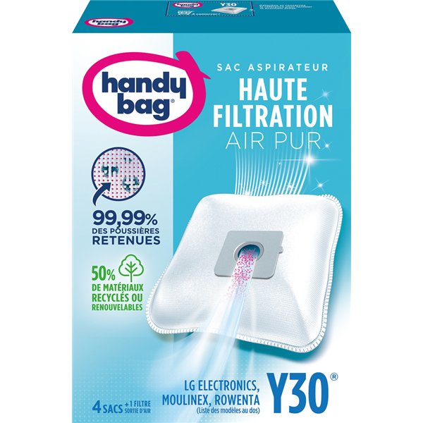 HANDY BAG - Sac aspirateur handy bag non tissé x4 moulinex y30
