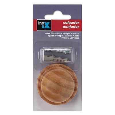 INOFIX - Portemanteau Bois 1 Tête
