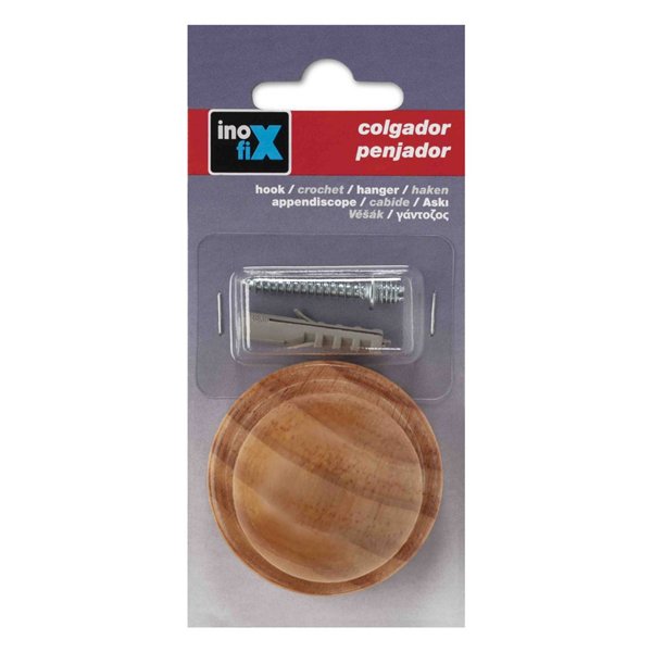 INOFIX - Portemanteau Bois 1 Tête