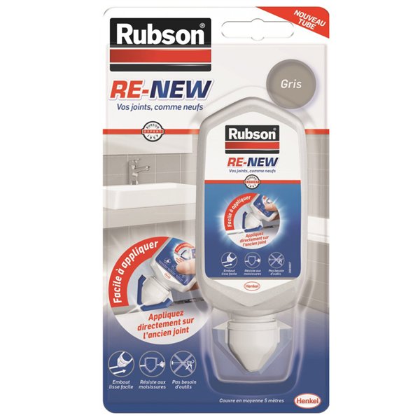 RUBSON - Mastic Re-new tube gris 5m de joint