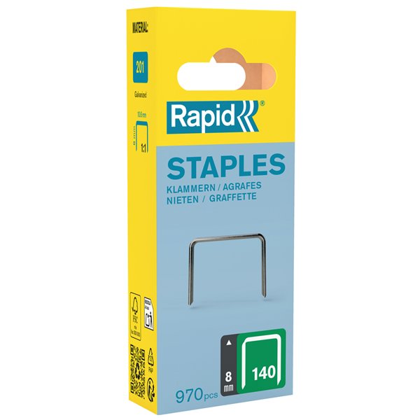 RAPID - Agrafe type 140/ 8mm galva 970 bl