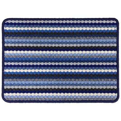 VICA - Tapis Multi Stripes Bleue 40x60cm