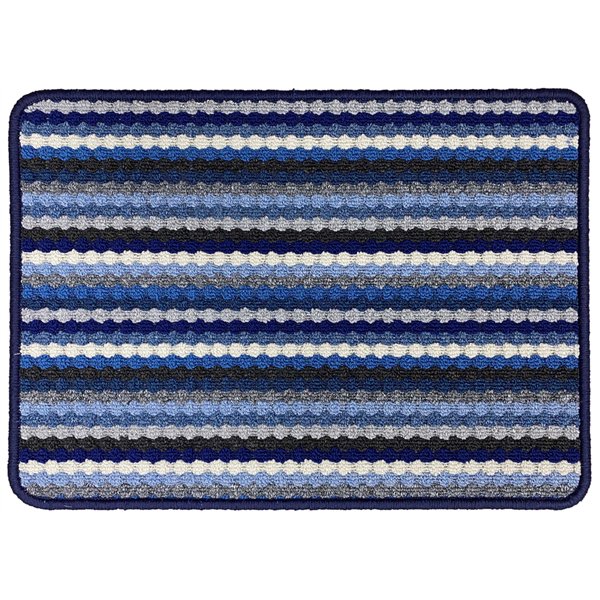 VICA - Tapis Multi Stripes Bleue 40x60cm