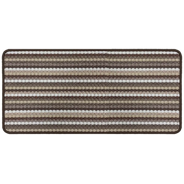 VICA - Tapis Multi Stripes Beige Brown 66x120cm