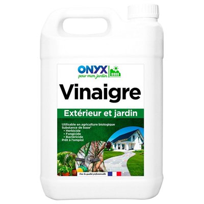 ONYX - Vinaigre Extérieur et Jardin 9.5° Bidon de 5L