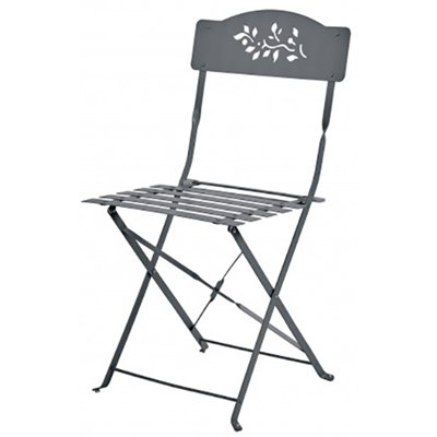 OZALIDE - Chaise Verone pliante stucture acier anthracite