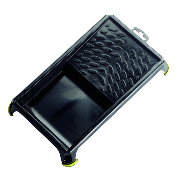 SAVY - Bac à peinture noir antiglisse plat pour rouleau 120mm
