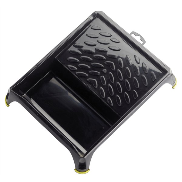 SAVY - Bac à peinture noir antiglisse plat pour rouleau 180mm