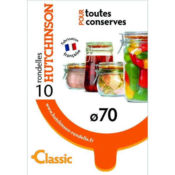 LE JOINT FRANÇAIS - Sachet de 10 rondelles Universelles - Classiques - Diamètre 70 mm