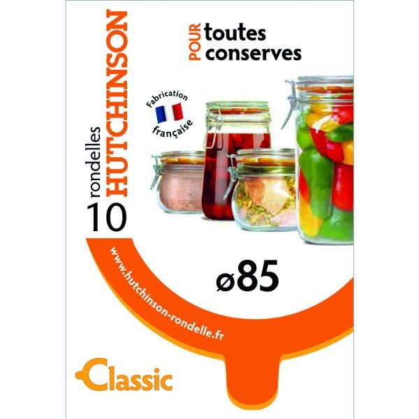 LE JOINT FRANÇAIS - Sachet de 10 rondelles Universelles - Classiques - Diamètre 85 mm