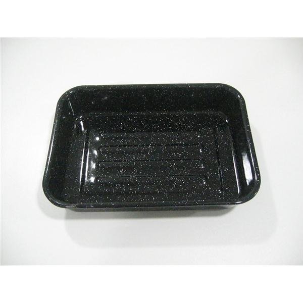 BEKA - Plat four rectangulaire émail noir 36cm - Kitchen Roc
