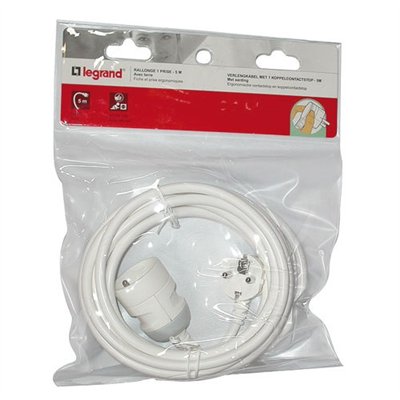 LEGRAND - RALLONGE 2P+T 5M BLANC        SC