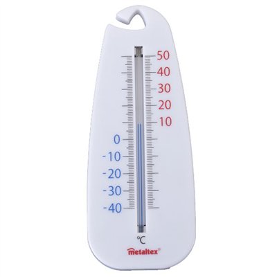 METALTEX - Thermomètre 14 cm Blanc
