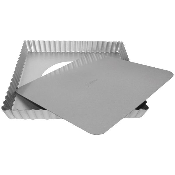 PATISSE - Moule à tarte carré 21 x 21 x 2.5 cm - Silver Top