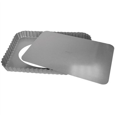 PATISSE - Moule à tarte rectangle 32 x 22 x 2.8 cm - Silver Top