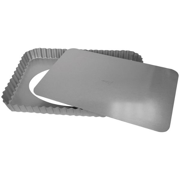 PATISSE - Moule à tarte rectangle 32 x 22 x 2.8 cm - Silver Top