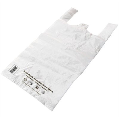 SPHERE - Lot de 100 sacs bretelles Transparents PEHD réutilisables