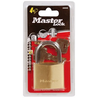 MASTER LOCK - Cadenas laiton - 50 mm - anse acier 30 mm