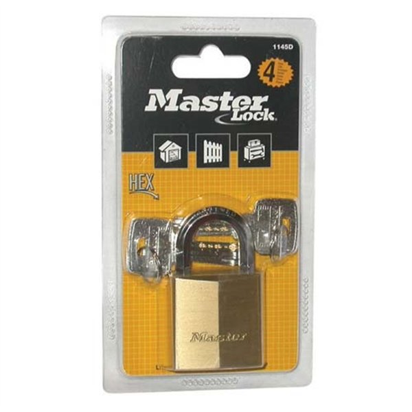 MASTER LOCK - Cadenas lait.hte sécurité 50mm anse hexa.bl