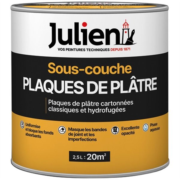 JULIEN - Julien s/couche j6 plaque platre 2.5l