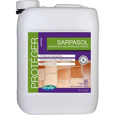 SARPAP - Traitement protecteur matériaux poreux 5L Sarpasol