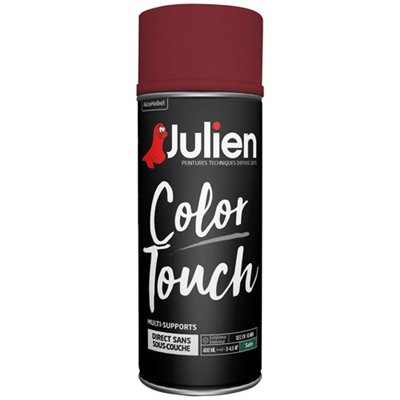 JULIEN - Bombe peinture Color Touch - 400 mL - rouge basque satin