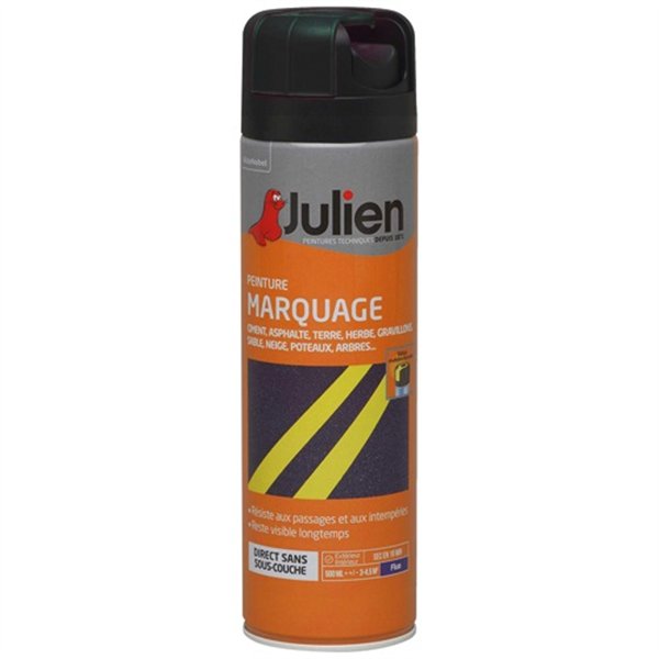 JULIEN - Julien aérosol marquage 500ml noir mat