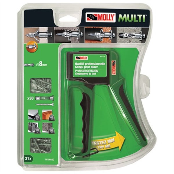 MOLLY - Valibox de 30 chevilles Molly 4x37 multi