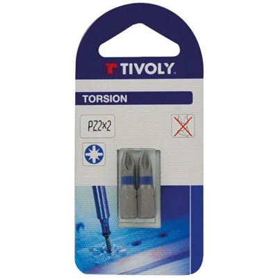 TIVOLY - Embout torsion PZ 2 L25 blister de 2