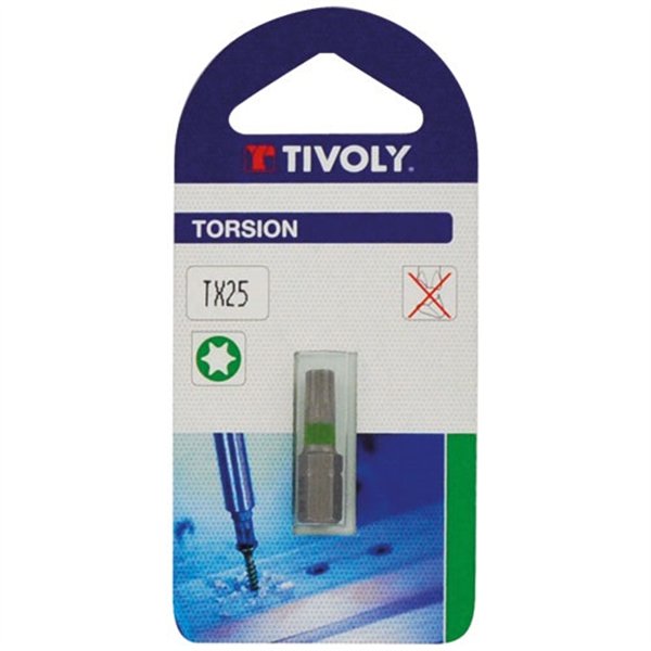 TIVOLY - Embout torsion TX 20 L25 blister de 2