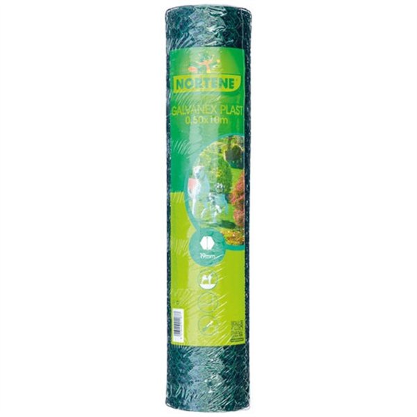INTERMAS GARDENING - Grillage Galvanex maille 19 0m50x10m plastifié
