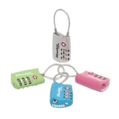 MASTER LOCK - Cadenas tsa 3 chiffres 30mm couleur bl