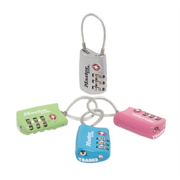 MASTER LOCK - Cadenas tsa 3 chiffres 30mm couleur bl