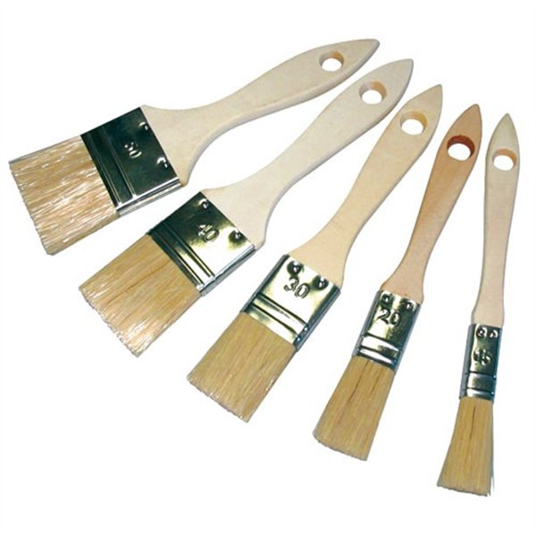 SAVY - Pinceau plat lot de 5 sur cavalier