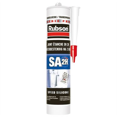 RUBSON - Mastic SA1H sanitaire translucide cartouche 280ml