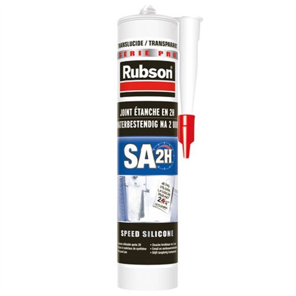 RUBSON - Mastic SA1H sanitaire translucide cartouche 280ml