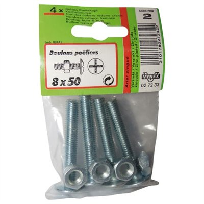 VYNEX - Boulon poêlier azi 8x50 sc