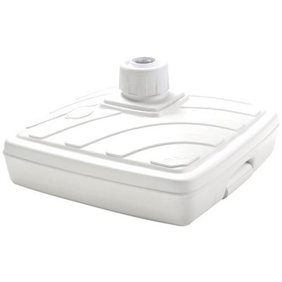 EDA - Pied parasol plastique s/roul. blanc