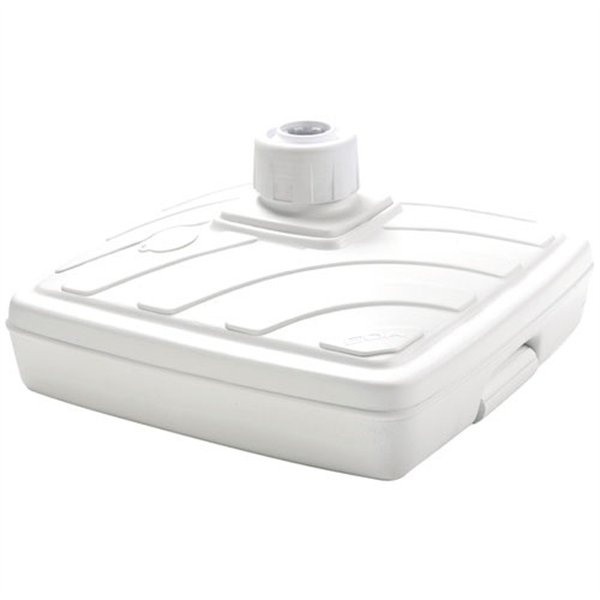 EDA - Pied parasol plastique s/roul. blanc